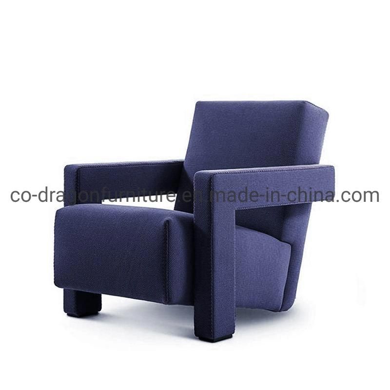 2021 Home Furniture Wooden Frame Fabric Leisure Chair with Arm