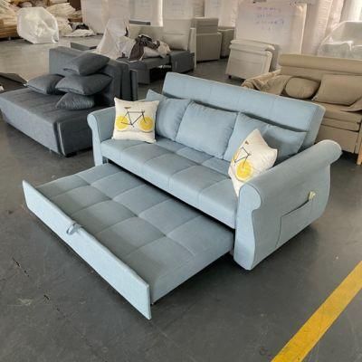 Fabric Sofa Bed Dual-Use Foldable Small Apartment Living Room Apartment