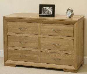 Living Room Furniture/ Solid Oak Wooden Cabinet with 6 Drawers