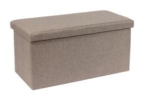 Knobby Daily Seat Folding Ottoman Storage Bench with Removeable Lid