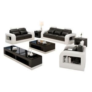 Germany Design Black with White Leather Fashion Design Sofa