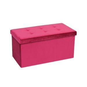 Knobby Great Quality Living Room Furniture Multifunction Foldable Storage Bench Ottoman Collapsible Ottoman Bench
