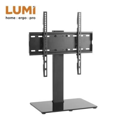 Modern Living Room Furniture Hot Sale Swivel Tabletop TV Stand with Glass Base