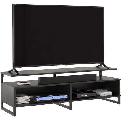 Black Oak TV-Stand Modern Minimalist Flat Package Easy to Assemble TV Stand Cabinet 0499