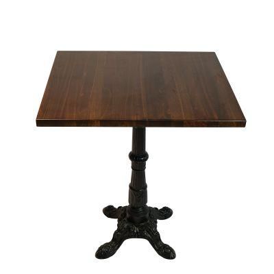 Solid Beech Wood Butcher Block Paint by Walnut Coffee Table with Roman Style Base 24X30inch