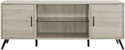 Modern Two Toned Grey Oak Finished Faux Wood TV Stand