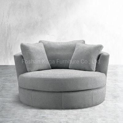 Minorca Elegant Revolving Accent Chair Round Lounge Cruddle Round Barrel Armchair Modern Italian Leisure Home Living Room Couch