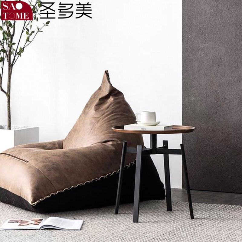Modern Simple Carbon Steel Four Legged Tea Table