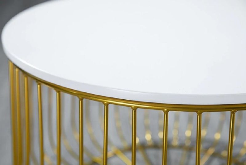Living Room Furniture Coffee Table with Gold Leg
