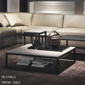 Modern Two Tiers Modular Wooden Squared Coffee Table (NK-CTA014)