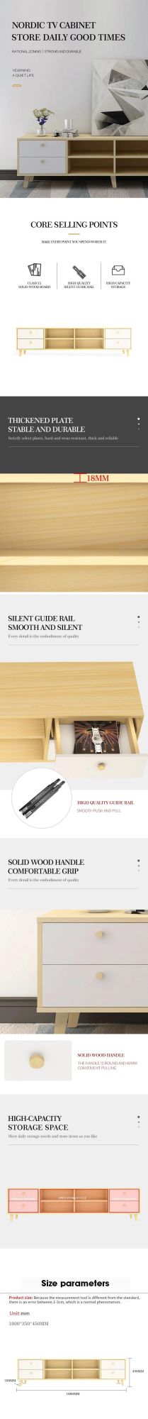 Modern Living Room Home Furniture Cabinet Coffee Table TV Stand
