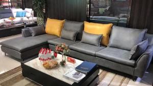 Comfortable Simple Design L Shape Nordic Style Modern Fabric Lawson Sofa