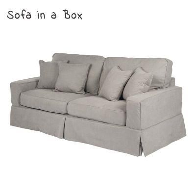 Luxury Sofa in a Box Sitting Room Linen Slipcover Couch Love Seat Sofa Cover Living Room Sofa