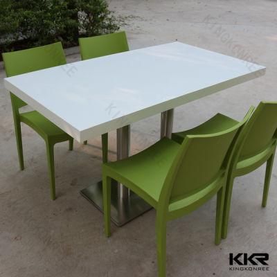 High Quality Marble Top Restaurant Table Dining Table and Chair Custom Made Table Round Solid Surface Table