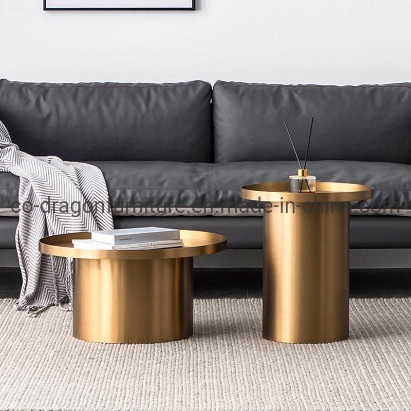 Hot Sale Living Room Furniture Metal Coffee Side Table Group