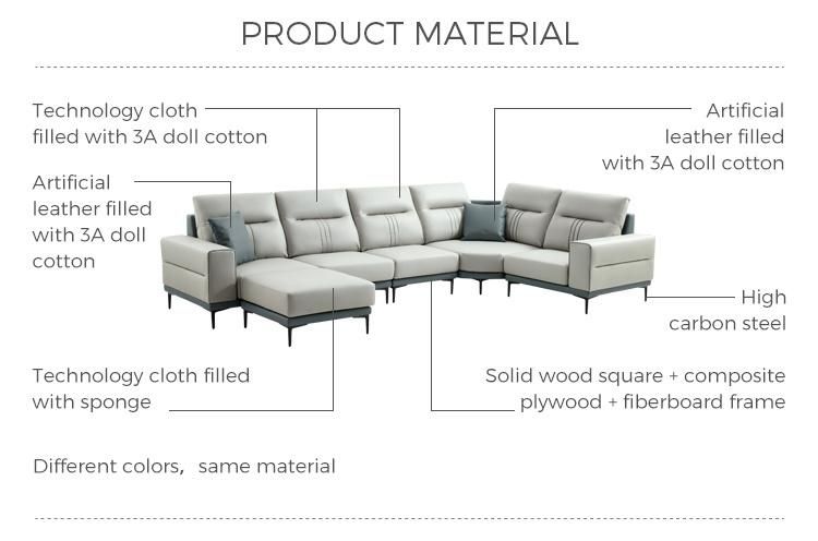 with Armrest Low Back Wooden Genuine Leather American Classic Fabric Sofa
