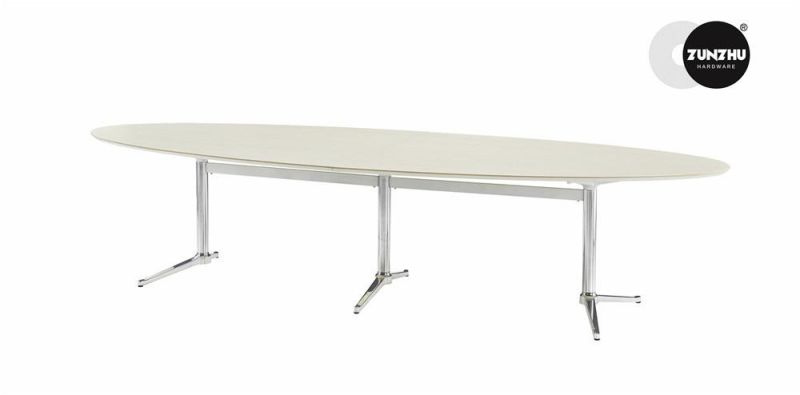 C Shaped Folding Table Laminate Rectangle Meeting Table with Modesty Panel Baffle Conference Rectangular Table