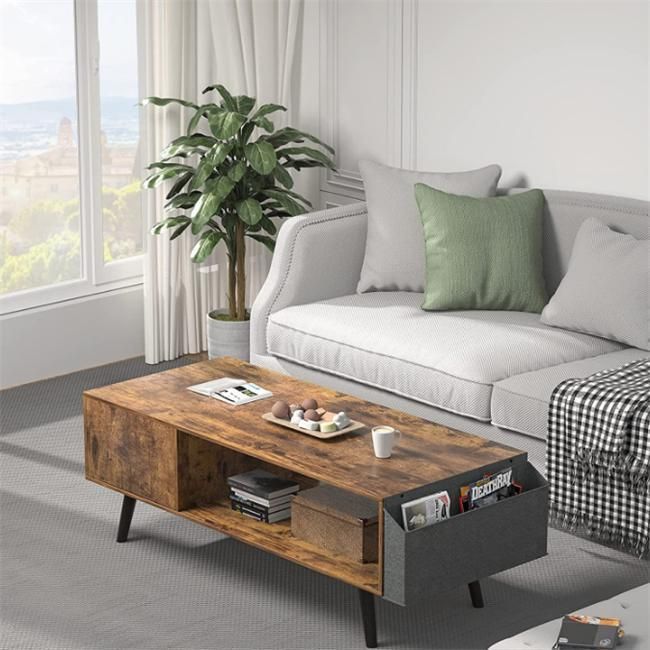 Living Room Convenient Storage with Door Storage Coffee Table