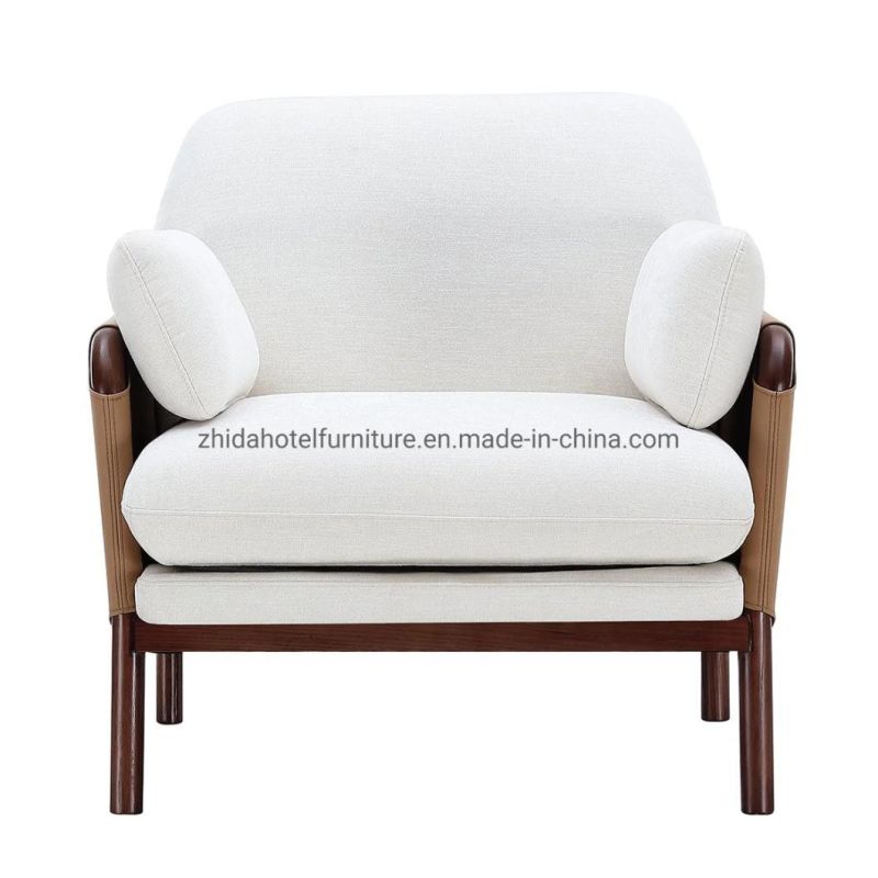 Modern Wooden Armrest Living Room Furniture Hotel Restaurant Coffee Shop Chair
