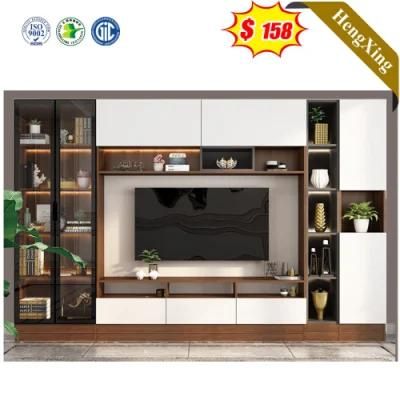 Hot Sale Sofa Furniture Black and White Color Customized Size TV Stand Wooden TV Cabinet