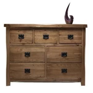 3+4 Solid Oak Wood Chest, Wooden Cabinet, Bedroom Set Furniture