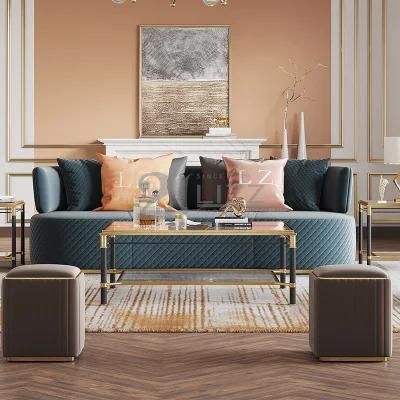 Dubai Luxury Living Room Furniture Sets Fabric Floor Sofa