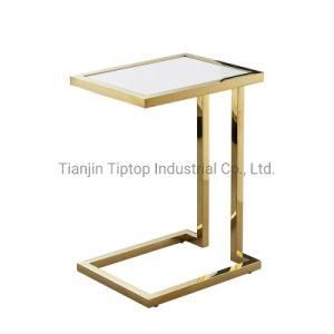 Mini Small Living Room Furniture Side Table Stainless Steel End Table