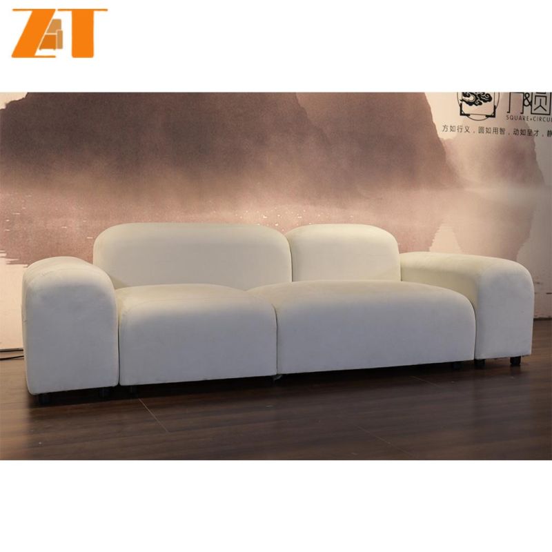 Post-Modern Contracted Italian Minimalist Small Family Leisure Special-Shaped Single Living Room Fabric Sofa