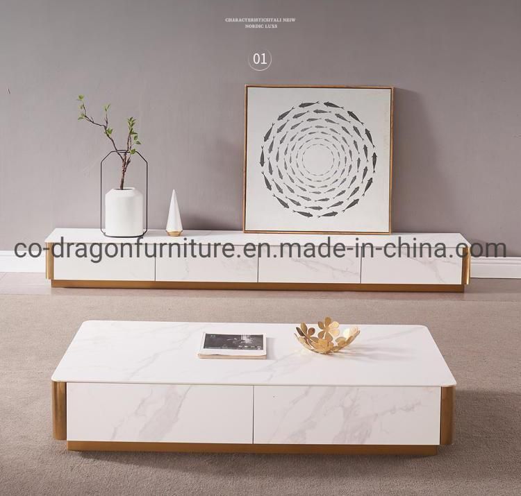 Modern Rectangle Wooden Coffee Table with Top for Home Furniture