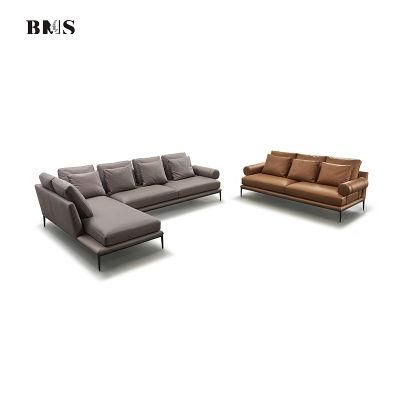 China Home Furniture Modern Contemporary Italian Sectional Leather Corner Sofa