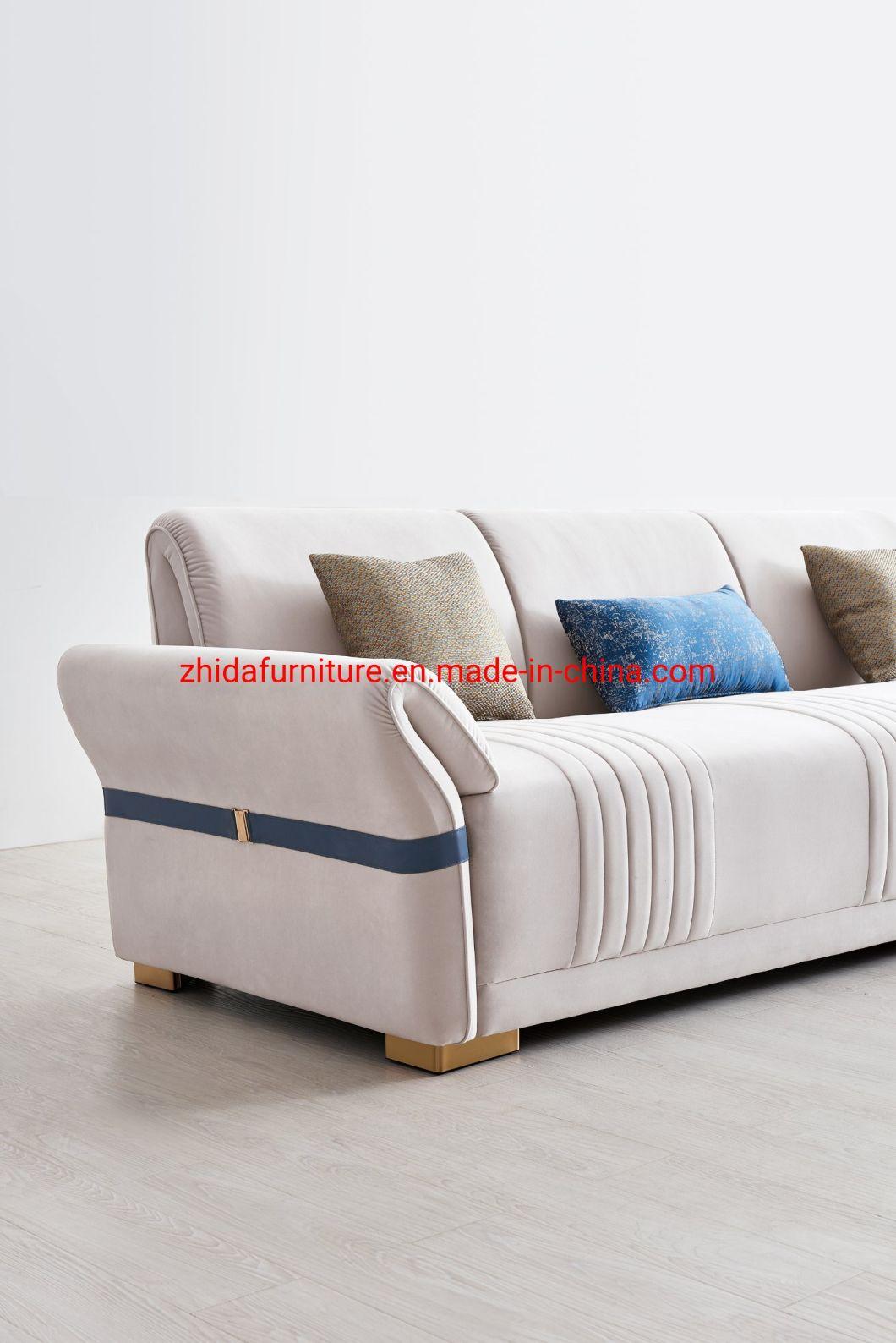 Home Furniture Red Velvet Hotel Reception Area Lobby Sofa Set