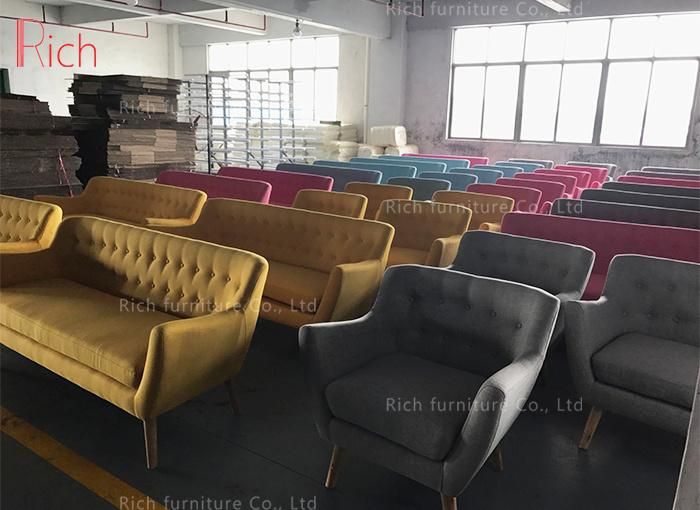 Modern Home Living Room Furniture Nordic Style Fabric Sofa Set