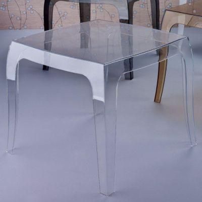 Modern Design Clear Acrylic Transparent Crystal Side Table Square End Table Corner Table