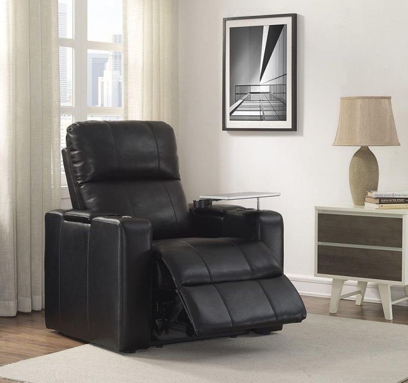 Jky Furniture High Adjustable Leather Home Theater Power Recliner Sofa Set with Customerization Functions