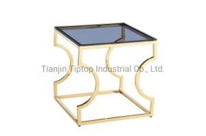 New Design Modern Side Table Home Furniture Stainless Steel Frame Side Table