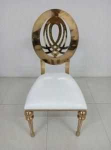 Stainless Steel Cover Luxury Wedding Chair Rose Gold Chairs for Events