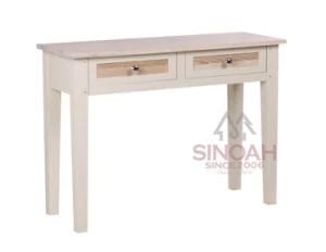 Console Table/Oak Wood Hall Table/Two Drawer Console Table/Wooden Furniture