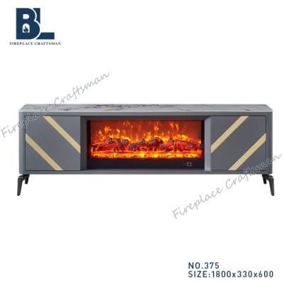 Living Room Furniture Modern Electric Fires Surrounds TV Stand with Pellet Burning Stoves