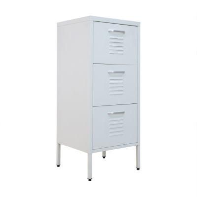 Home Corner Metal Storage Cabinet Stand with 3 Drawers