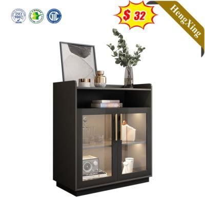Classic Simple Design Wooden Home Furniture Living Room Cabinet Customized Size and Color Cabinets with Glass Door