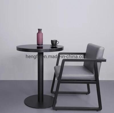 Modern Metal Frame Base Office Furniture Marble Coffee Table
