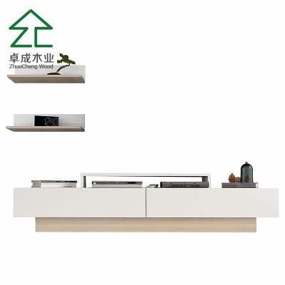 Simple Designs High Gloss Wood TV Cabinet with Drawer