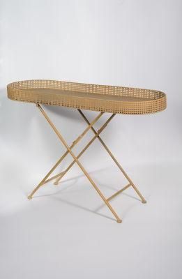 Offering Side Table Made of Metal Rattan with Unique Design and Good Price