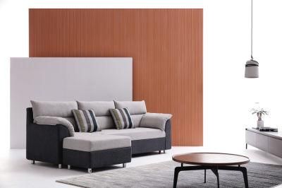 Home Furniture Sofa Set Modern Leather Fabric 3 Seater Lounge Sofa Folding Bed Sofa Wooden Frame for Livingroom