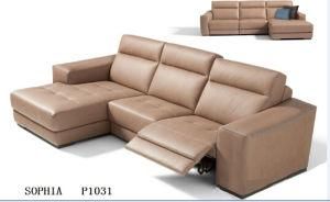 Home Furniture Leather Sectional Sofa with Recliner Sofa Furniture