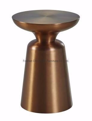 2020 New Luxury Antique End Table Brushed Brass for Hotel and Home