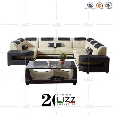 Australia Modern Living Room Leather Furniture Sectional Sofa Lounges