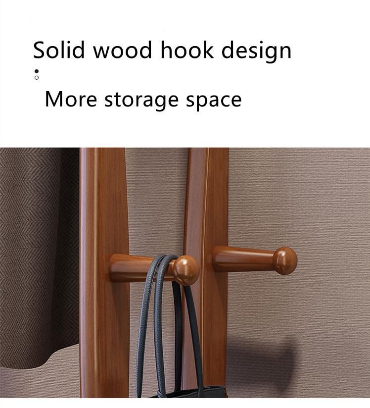 High Quality Open Wooden Hanging Clothes Locker Living Room Furniture Storage Cabinet