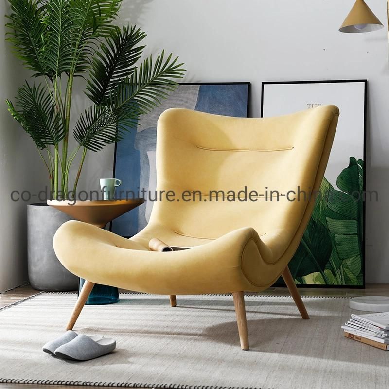 Hot Sale Home Furniture Fabric Simple Leisure Chair with Legs