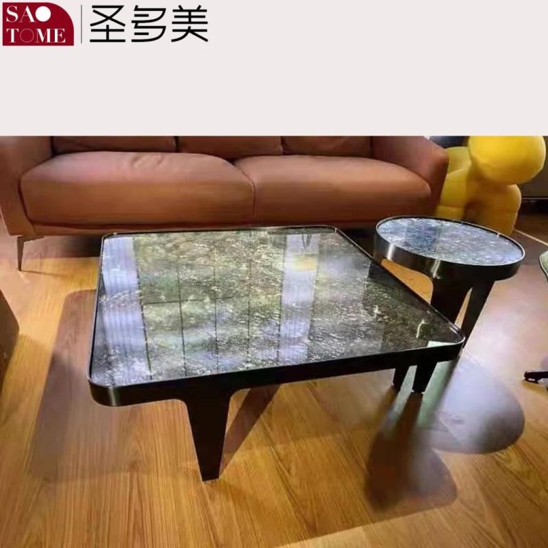 Modern Hotel Living Room Furniture Two Specifications of Four Legged Tea Table